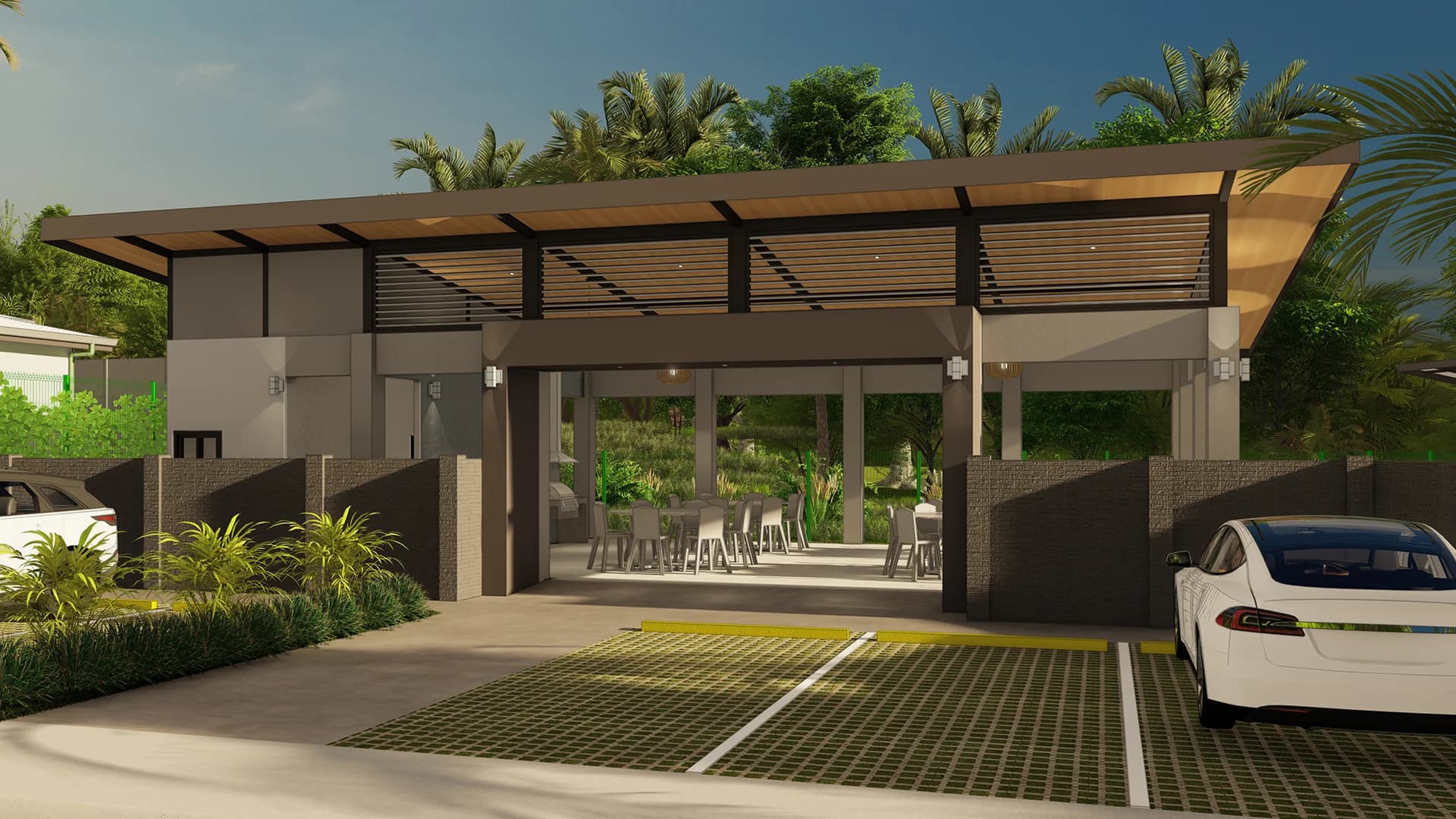 Rancho y áreas comunes del condominio